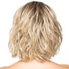 Short Black Blonde Ombre Hair Wigs Curly Wig with Bangs