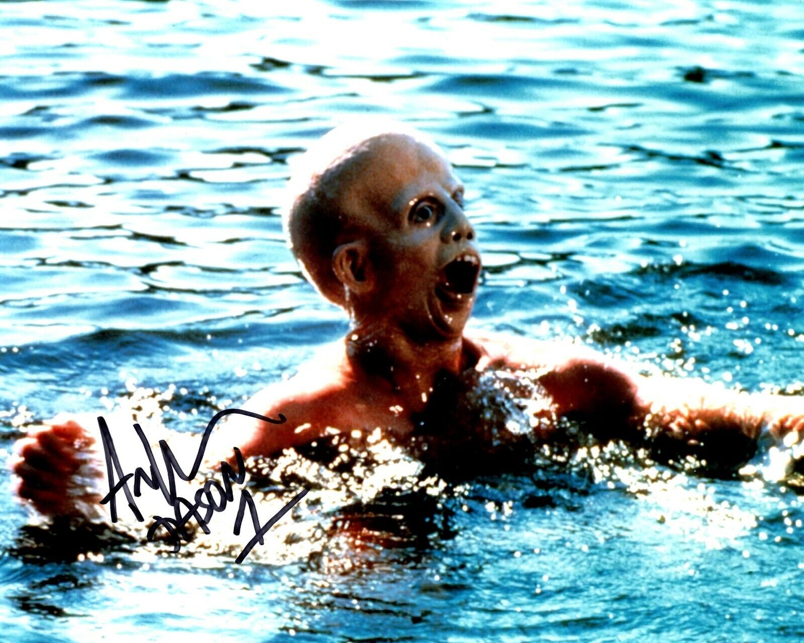 AUTOGRAPHED 8X10 SIGNED BY ARI LEHMAN AS YOUNG JASON IN FRIDAY THE 13th PART 1