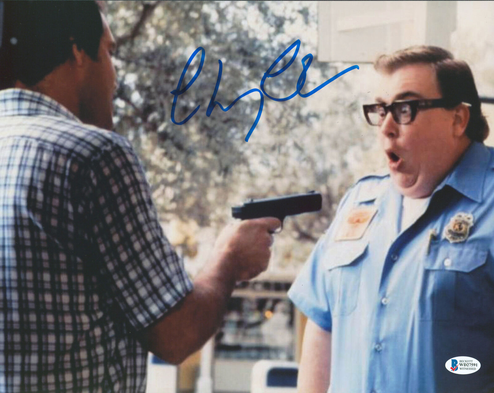 Chevy Chase National Lampoon's Vacation Signed 11x14 Photo Poster painting BAS Witness #WD27591