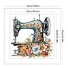 【Limited Stock Sale】Flower Sewing Machine - 11CT Stamped Cross Stitch 50*50cm/19.69*19.69in tapestrymarket