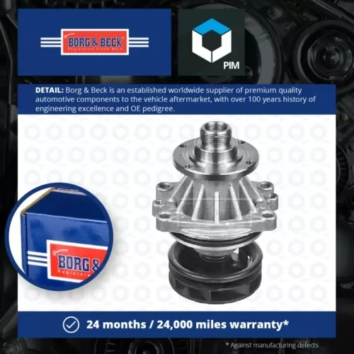 Water Pump fits WIESMANN MF3 2.8 3.0 1996 on Coolant B&B Top Quality Guaranteed Parts