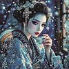 Geisha Girl Special Shaped 5D DIY Partial Drill Diamond Painting Kits for Adults Home Wall Decor Crystal Diamond Art 30x30cm