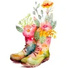 Diamond Painting -DIY Round Drill Flower Boots
