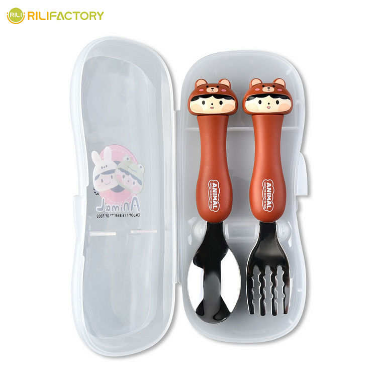 Cartoon Cutlery Fork & Spoon Set Rilifactory