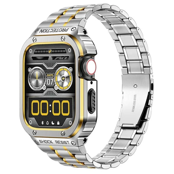 Watch Stainless Steel Band Alloy Case