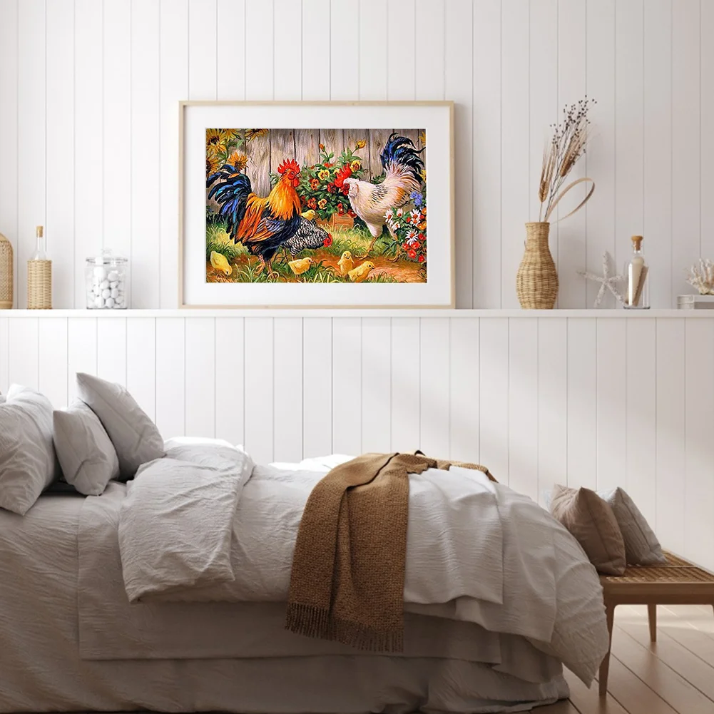 Diamond Painting - Full Round Drill - Chicken(40*30cm)