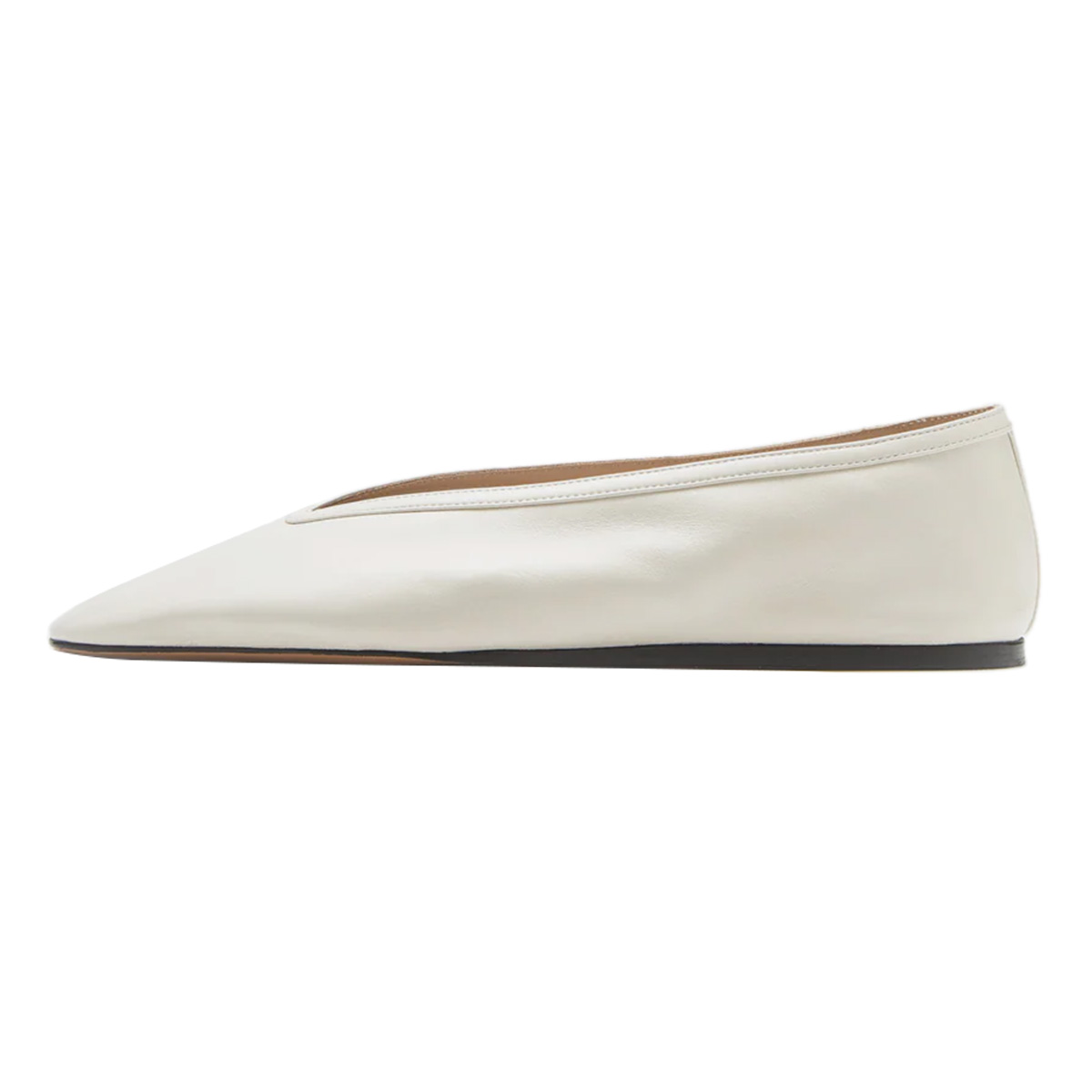 White Vegan Leather Slip-On Flat Shoes for Women with Round Toe Nicepairs