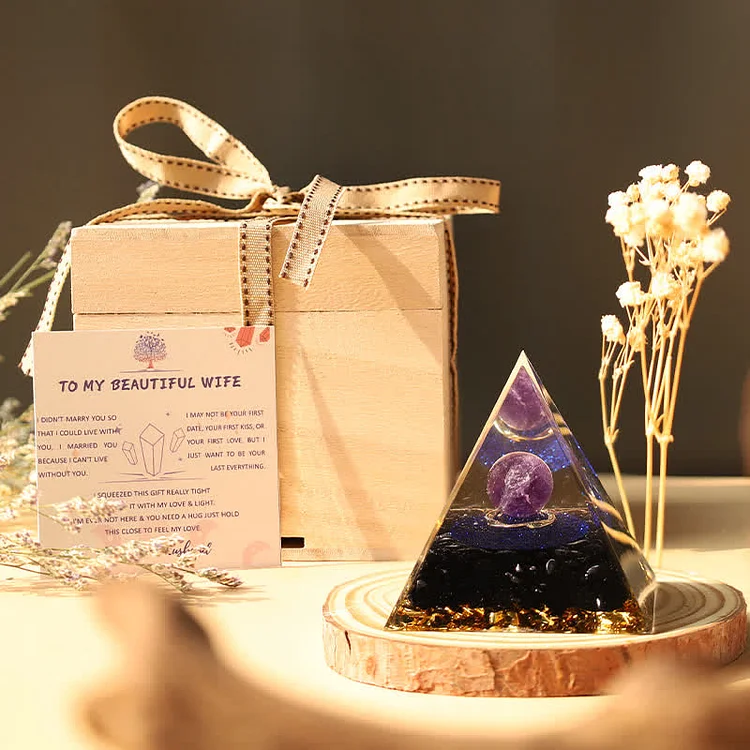 WIFE - Everlasting Love - Obsidian Reki Orgone Pyramid