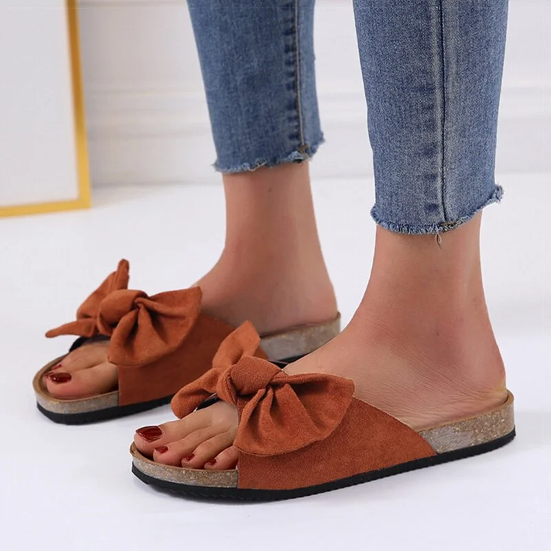 Women Sandals 2020 New Summer Shoes For Woman Flat Sandals Sweet Bowknot Summer Sandalias Mujer Casual Slippers Women Footwear