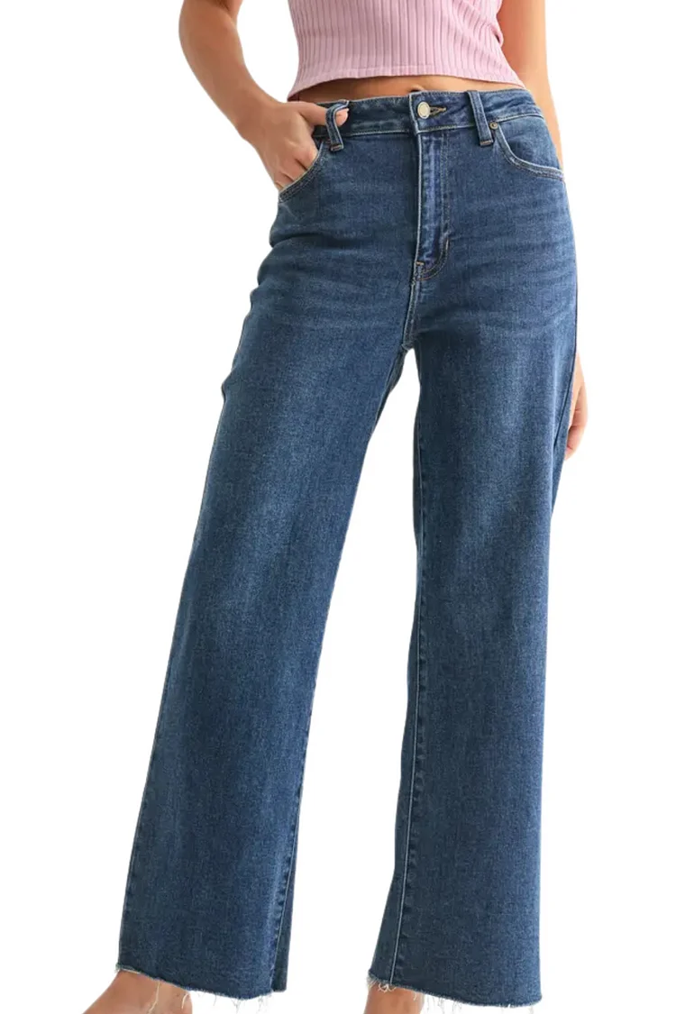 Just Black Slim Wide Leg - Dark Denim