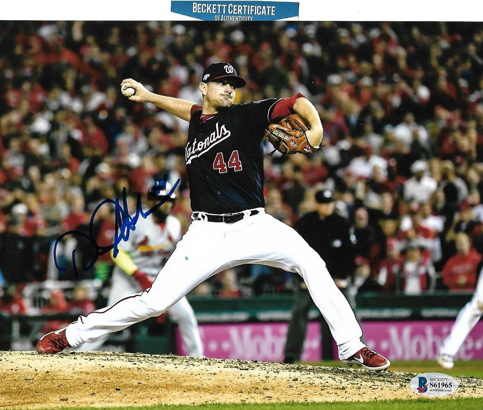 DANIEL HUDSON signed WORLD SERIES WASHINGTON NATIONALS 8X10 Photo Poster painting w/ COA BECKETT