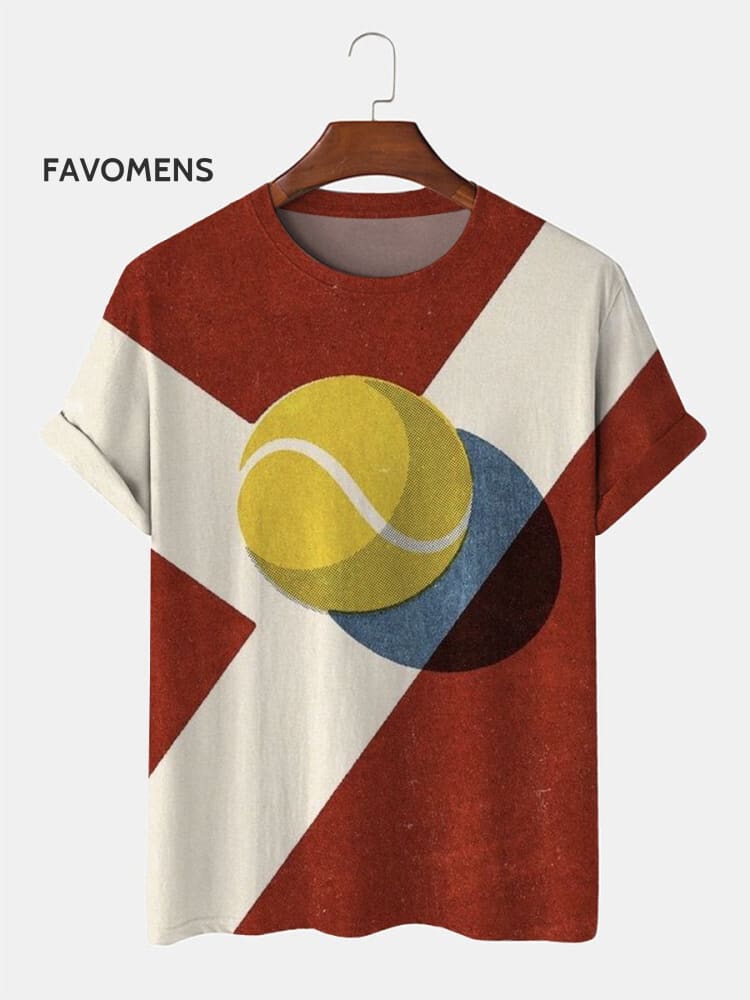 Sports Tennis T-Shirt Multicolor / S