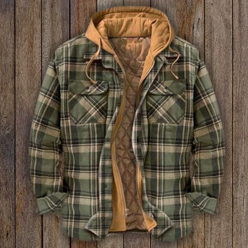 Check Hooded Jacket