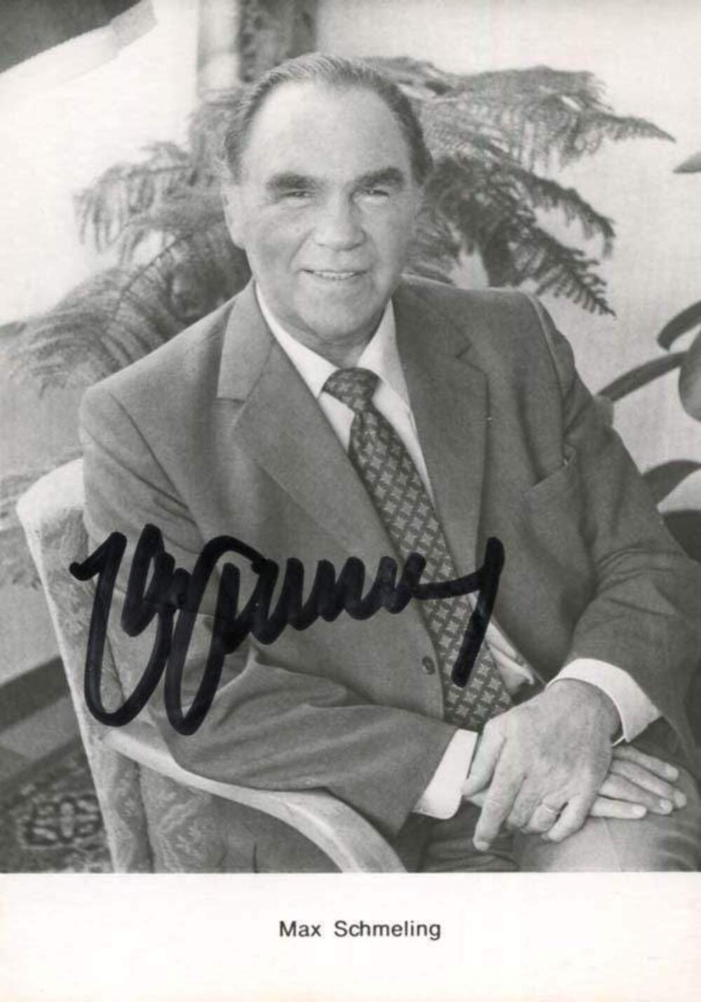 Max Schmeling (+) BOXER autograph, signed vintage Photo Poster painting