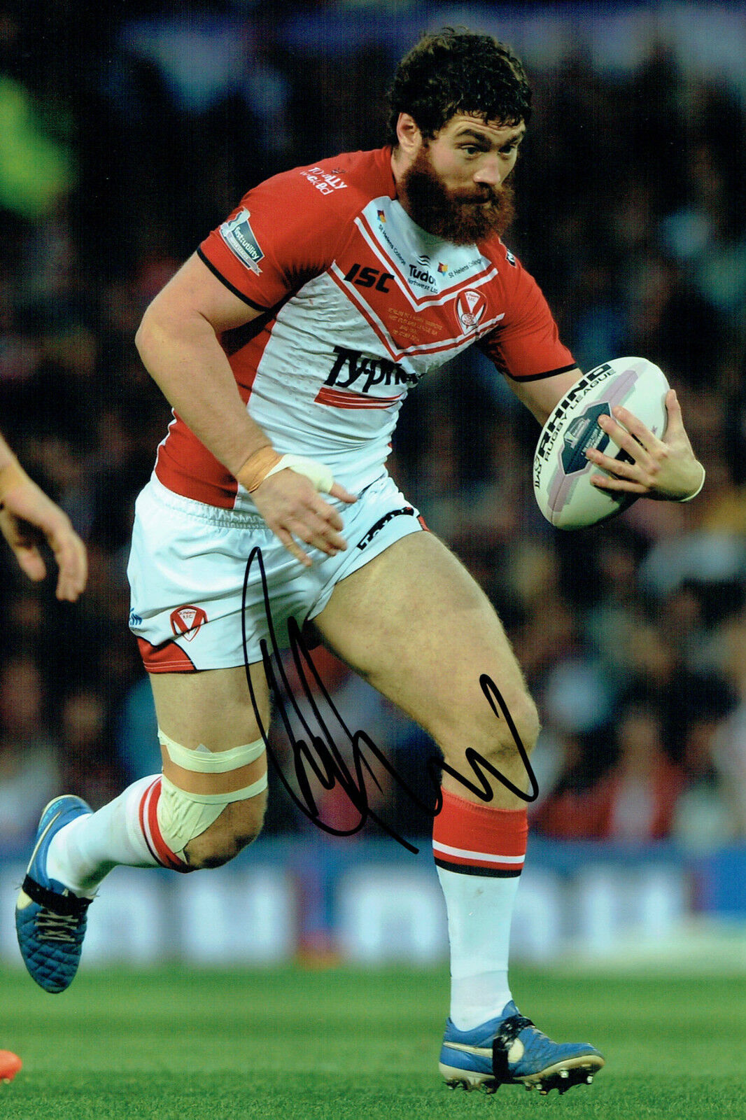 Kyle AMOR Rugby Super League St HELENS Signed Autograph 12x8 Photo Poster painting AFTAL COA