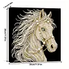 DIY Pearl Painting Horse for Home Wall Decor with Frame(30x30cm)