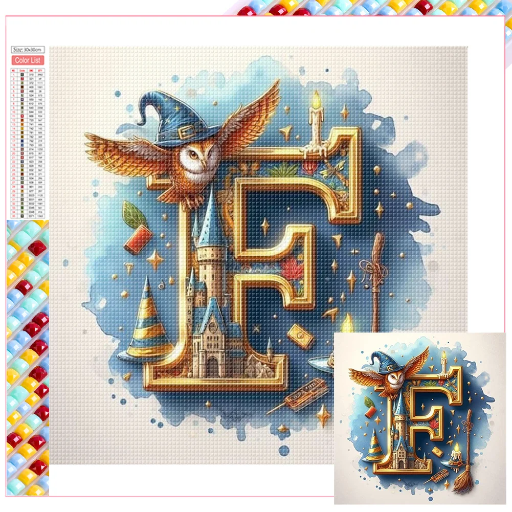 Diamond Painting - Full Square Drill - Harry Potter Letters(Canvas|35*35cm)
