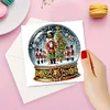 6pcs Diamond Painting Xmas Ball Greeting Cards Congratulations Cards & Gifts