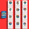 2027 New DIY Diamond Painting Sunflower Desk Calendar Set 12-Month Flip Calendar Design Monthly Planner Office Desktop Decor