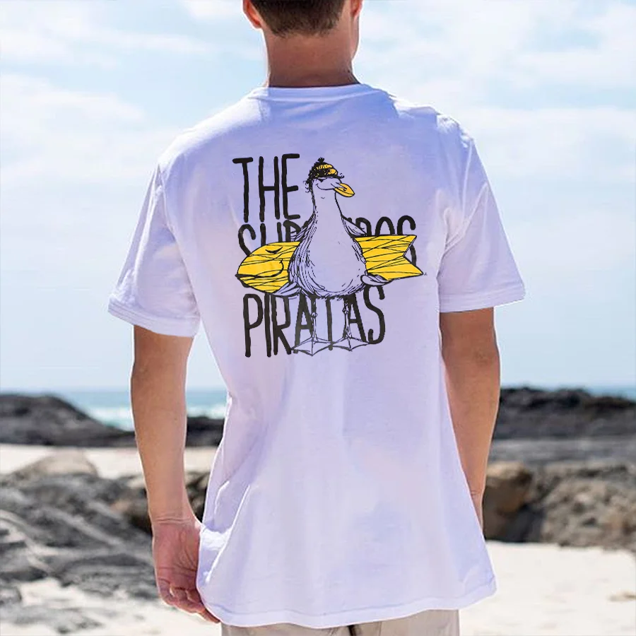 The Surfeiros Piratas Printed Men's T-shirt