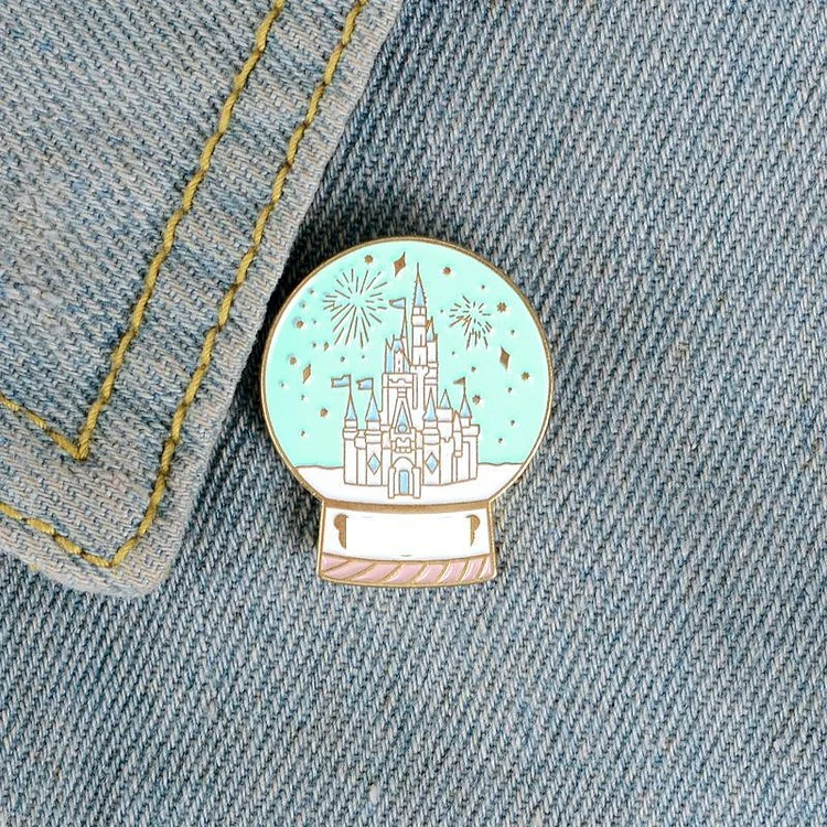 Princess Castle Crystal Ball Pins