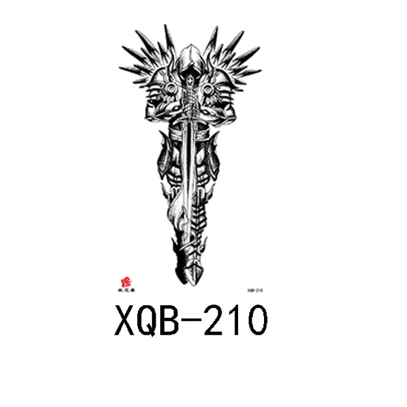 Small Full Arm Waterproof Tattoo Sticker Half Arm Arm Painted Flower Animal Arm Lasting European and American Tattoo Sticker