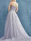 Shiny Embroidered Backless A-Line Evening Bandeau Maxi Dress