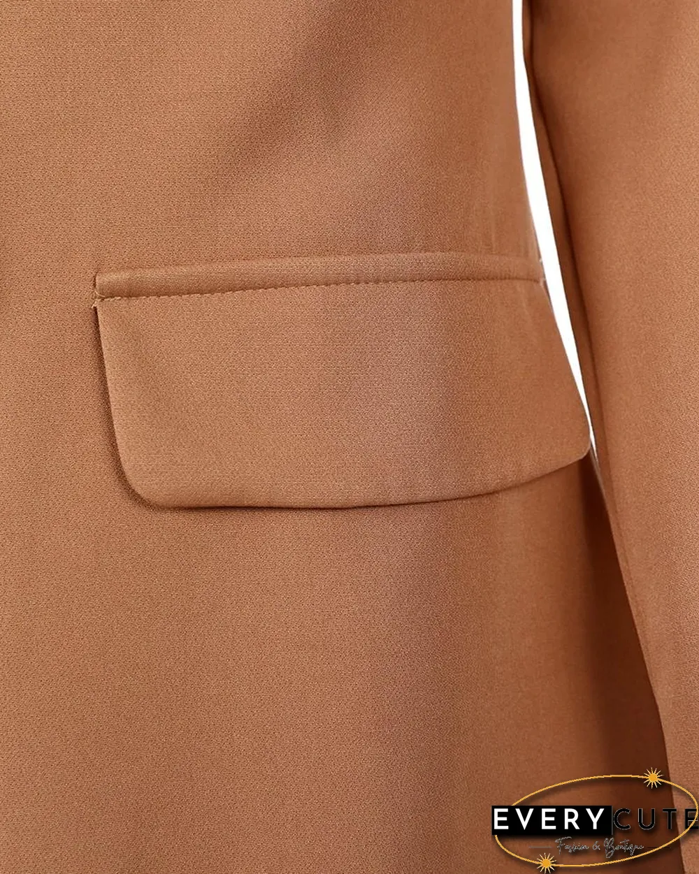 Long Sleeve Shawl Collar Flap Detail Blazer