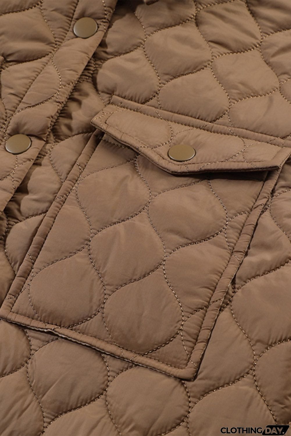 Snap Down Collared Winter Coat