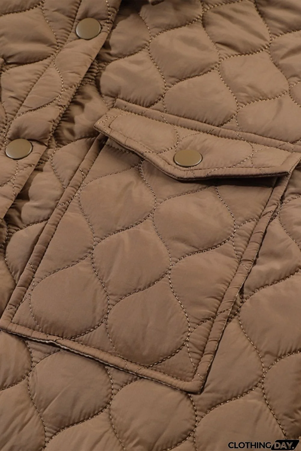 Snap Down Collared Winter Coat