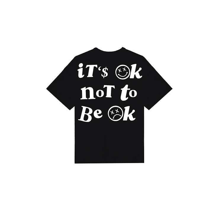 IT'S OK NOT TO BE OK TEE - Black