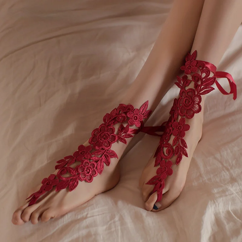 Lace Openwork Socks - Sex Accessories