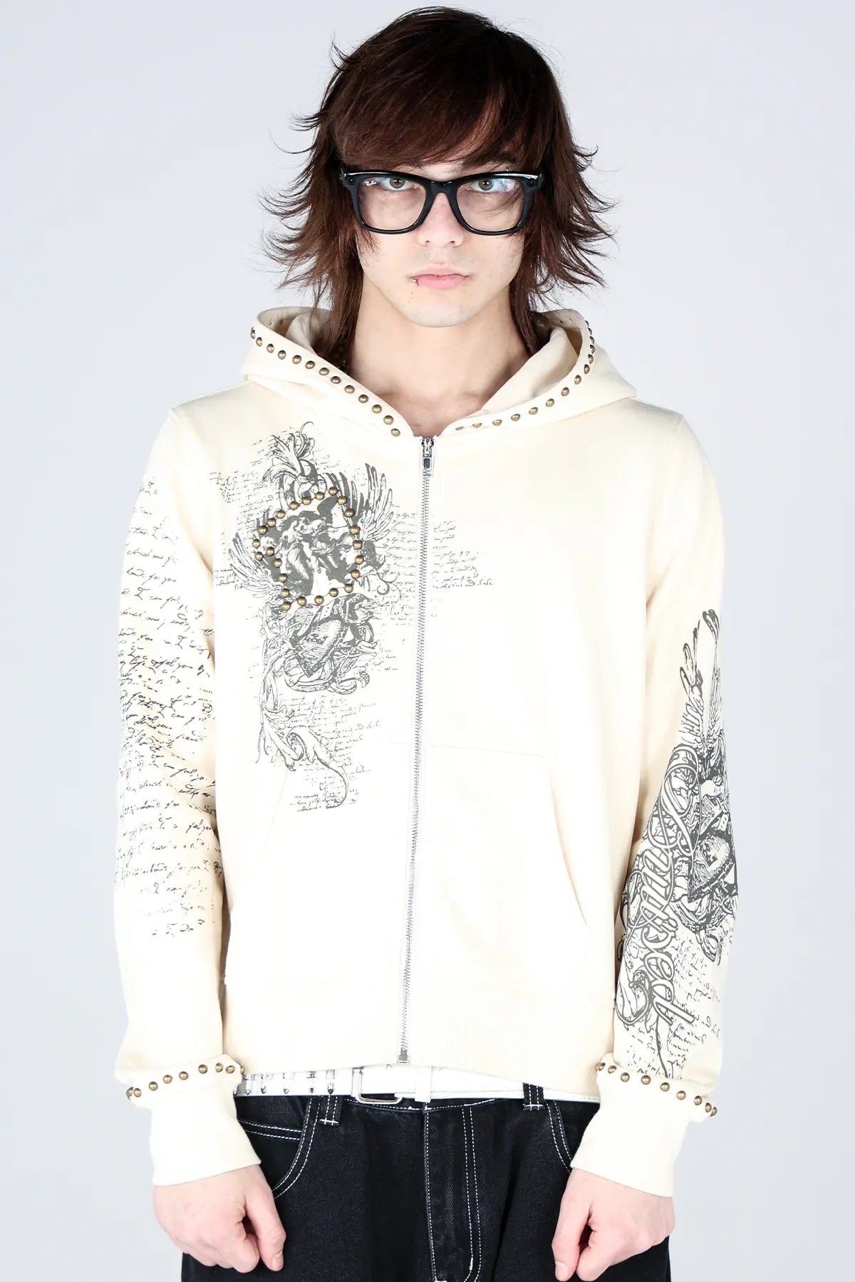 Bone Zip Hoodie