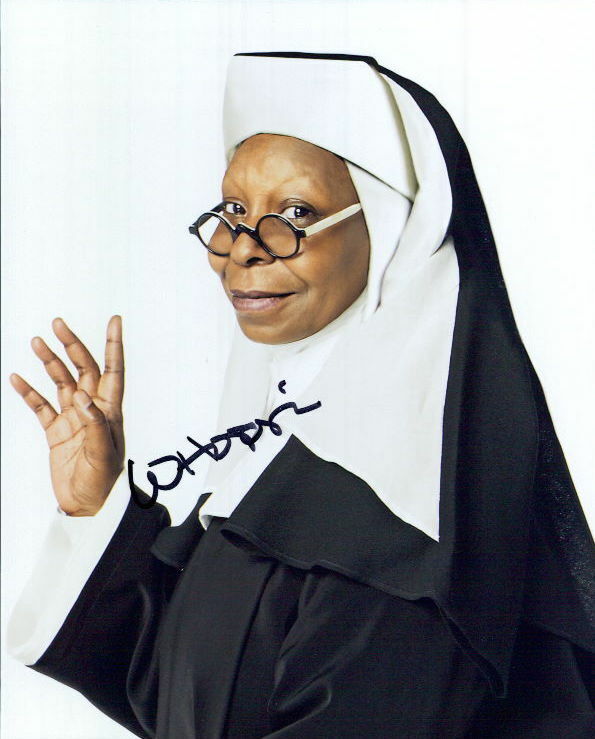 Whoopi Goldberg (Sister Act) in-person signed 8x10 Photo Poster painting COA