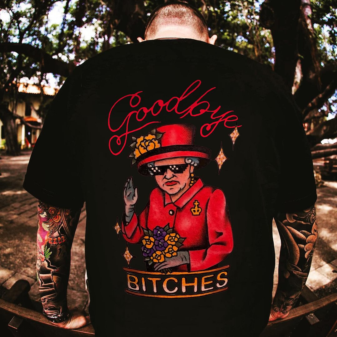 Goodbye Bitches Printed Men's T-shirt -  