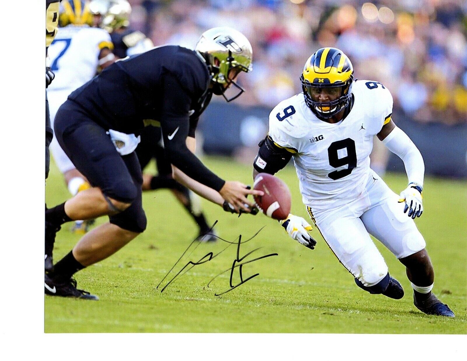 Mike McCray Michigan Wolverines signed autographed 8x10 football Photo Poster painting & CARD