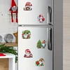 (US Local)6PCS  Xmas DIY Crystal Refrigerator Magnet for Decor (Christmas Gnome)