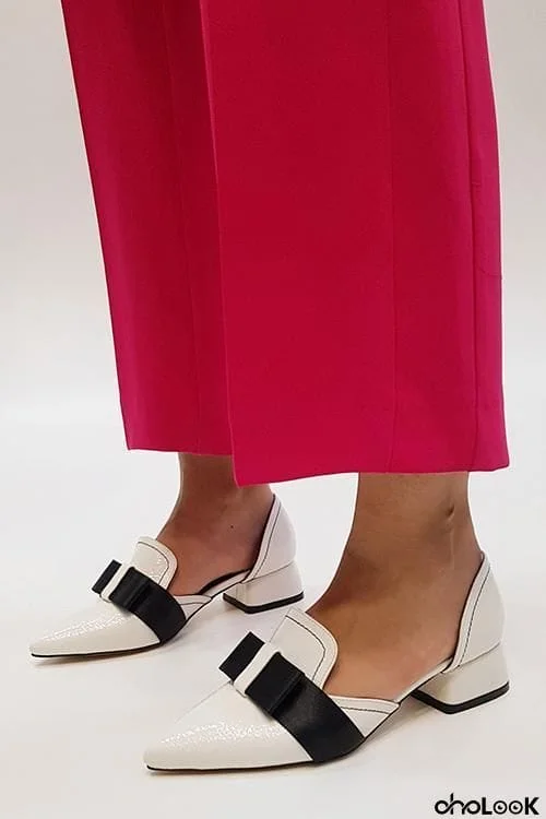 Bow Pointed Flats