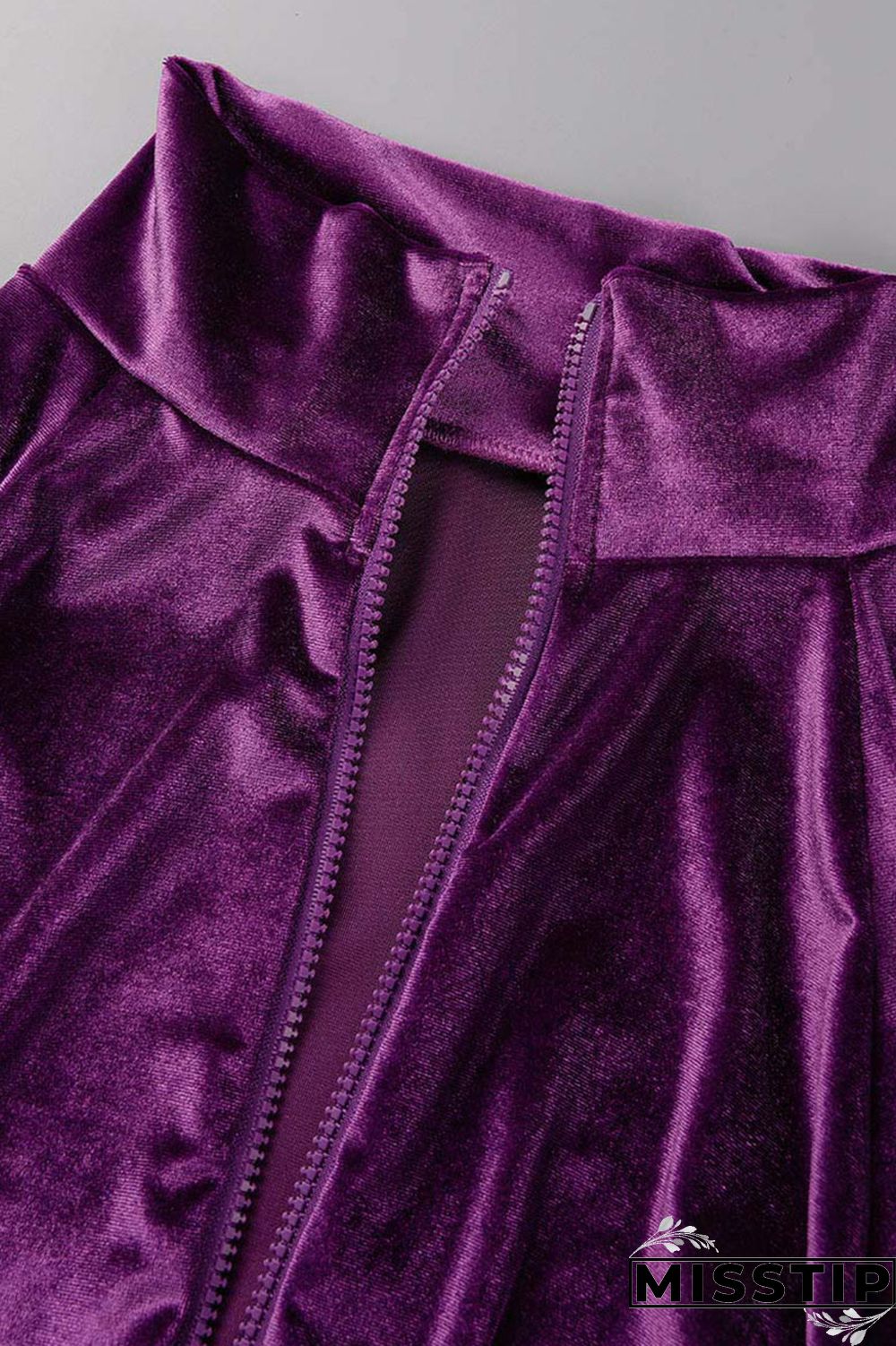 Rose Red Casual Solid Patchwork Zipper Hooded Collar Long Sleeve Two Pieces