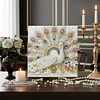 (Pre-Framed)Peacock-Special Shape Diamond Painting Kit(25x25cm)