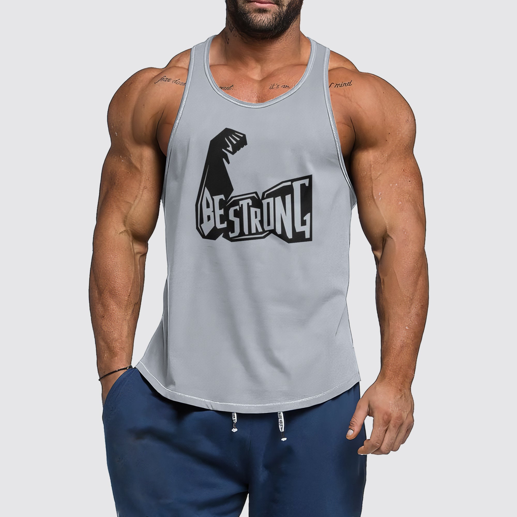 Ultimate Gym Tank Top for Men: Stay Cool and Comfy During Intense Workouts- AA01723