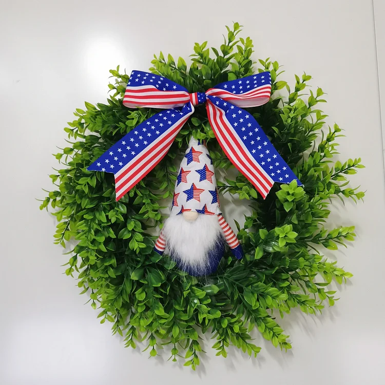 Independence Day Wreath- Gnome Wreath-Annaletters
