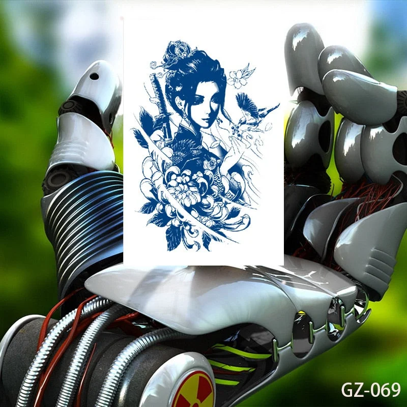 Temporary Waterproof Tattoo Stickers Talisman Get Love Disaster Elimination Juice Ink Men Women Chest Body Arm Fake Tatoo Beauty