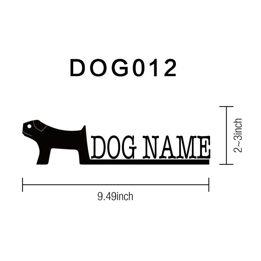 Customizable Dog Wood Names Figurines Home Decor Personalized Puppy Carved Ornament For Home Decoration Modern