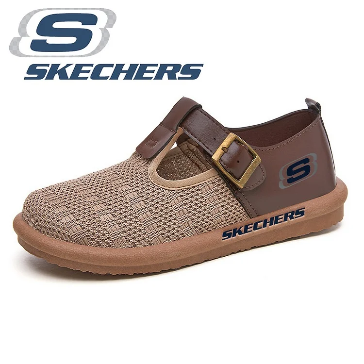 SKECHERS® dámske ortopedické pohodlné topánky z teľacej kože a sieťoviny｜Protišmyková mäkká podrážka.