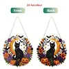 Autumn Halloween DIY Diamond Painting Acrylic Special Shape Pendant Hanging Kit
