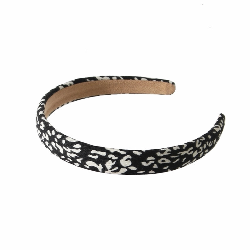 Guanyang Zebra Print Leopard Print Headband Retro Sponge Face Washing Pressure Hairband Simple Fashion Headband Hair Accessories