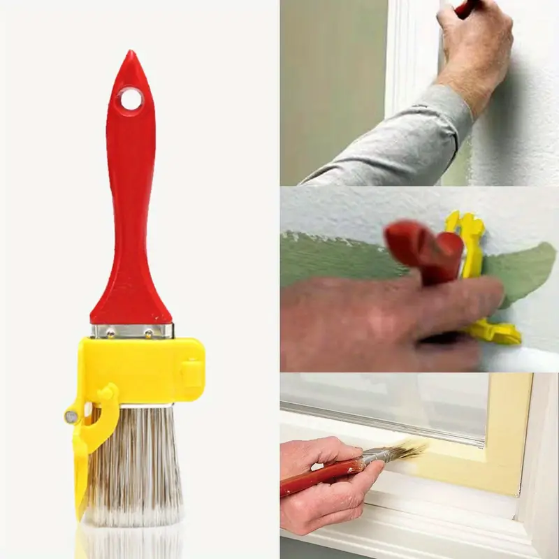 1pc edger paint brush durable lightweight clean brush painting brush with wood handle diy tool for frame wall ceiling edges trim details 2