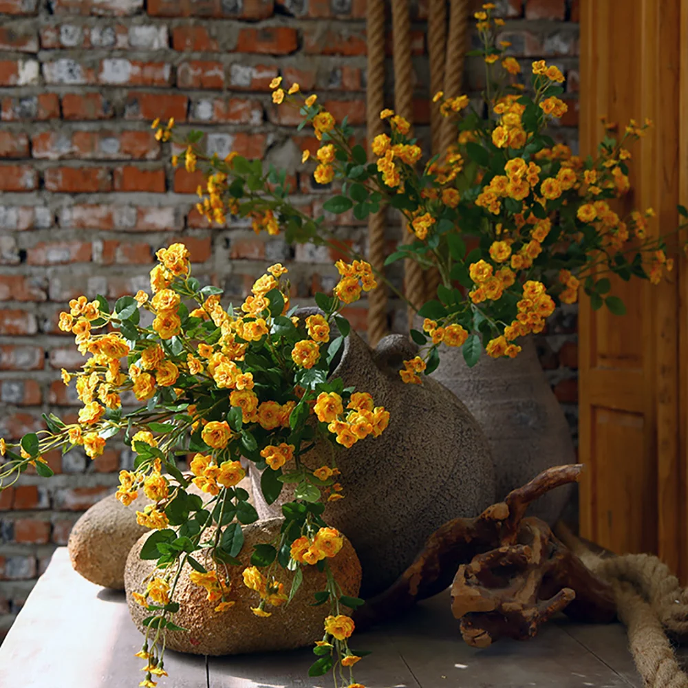 Simulation rose flower bouquet fake flower furniture decoration living room decoration