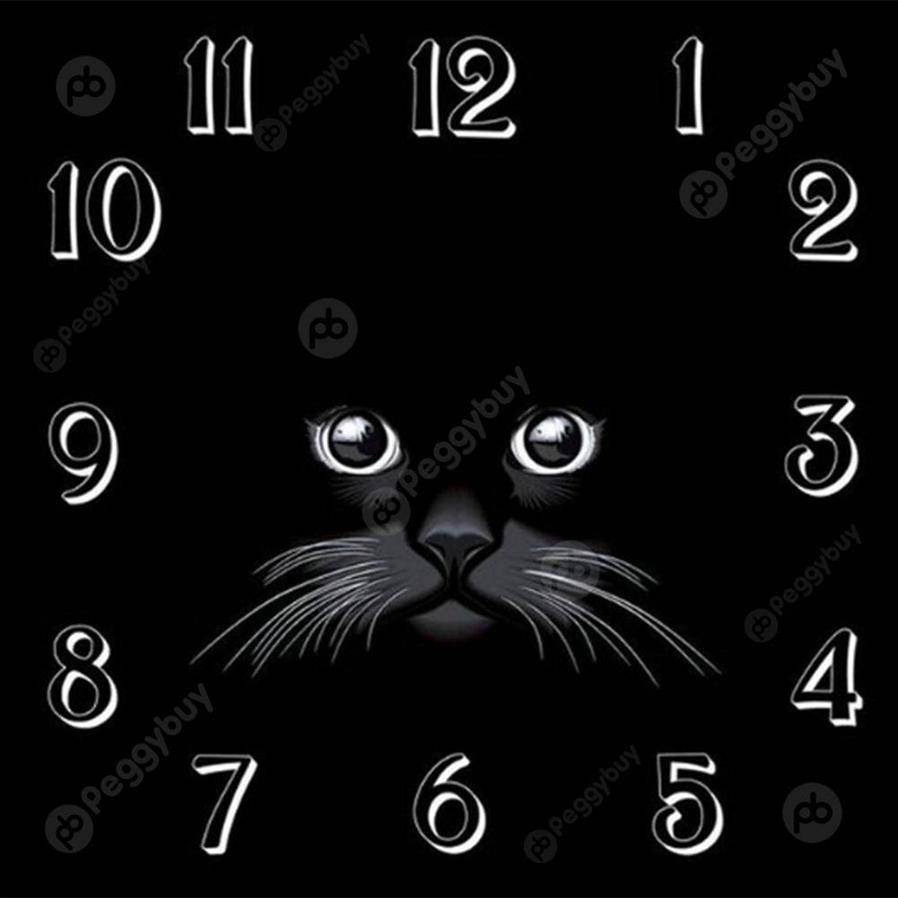 

Cats-Creative Diamond Wall Clock, 501 Original